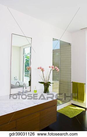 Interiors of a bathroom View Large Photo Image Stock Photograph - Interiors of a bathroom. Fotosearch