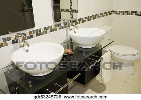 Interiors of a bathroom View Large Photo Image Stock Photograph - Interiors of a bathroom. Fotosearch