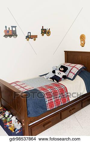 Interiors of a bedroom View Large Photo Image Picture - Interiors of a bedroom. Fotosearch