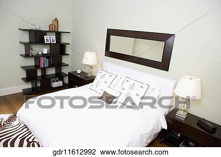 Interiors of a bedroom View Large Photo Image Stock Image - Interiors of a bedroom. Fotosearch
