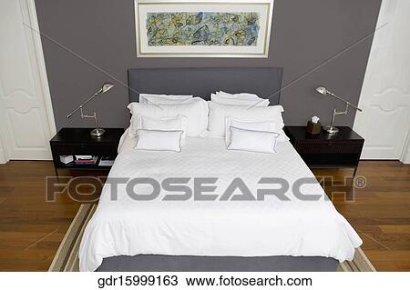 Interiors of a bedroom View Large Photo Image Stock Image - Interiors of a bedroom. Fotosearch