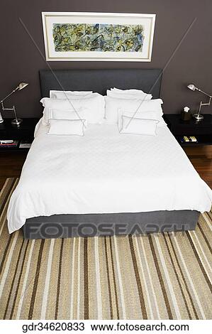 Interiors of a bedroom View Large Photo Image Stock Image - Interiors of a bedroom. Fotosearch