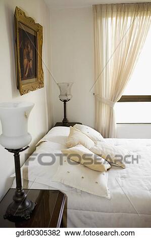 Interiors of a bedroom View Large Photo Image Stock Image - Interiors of a bedroom. Fotosearch