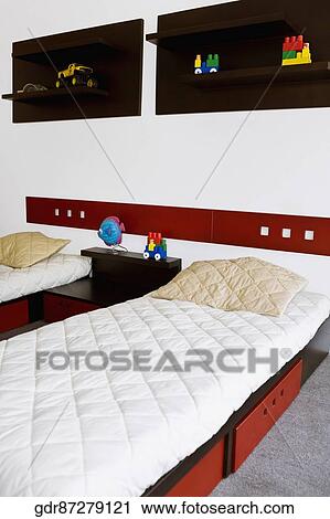 Interiors of a bedroom View Large Photo Image Stock Image - Interiors of a bedroom. Fotosearch