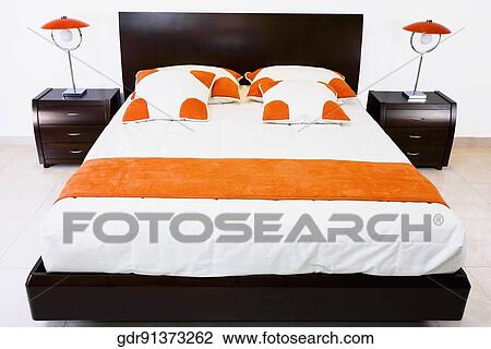 Interiors of a bedroom View Large Photo Image Stock Image - Interiors of a bedroom. Fotosearch