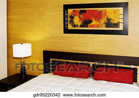 Interiors of a bedroom View Large Photo Image Stock Image - Interiors of a bedroom. Fotosearch