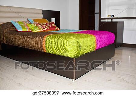 Interiors of a bedroom View Large Photo Image Stock Photo - Interiors of a bedroom. Fotosearch
