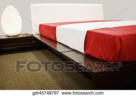 Interiors of a bedroom View Large Photo Image Stock Photo - Interiors of a bedroom. Fotosearch
