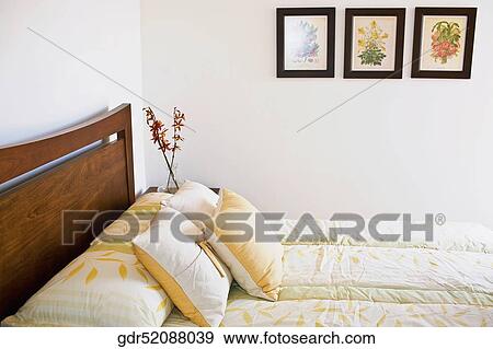 Interiors of a bedroom View Large Photo Image Stock Photo - Interiors of a bedroom. Fotosearch