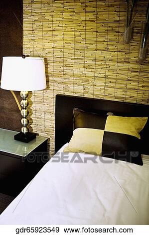 Interiors of a bedroom View Large Photo Image Stock Photo - Interiors of a bedroom. Fotosearch