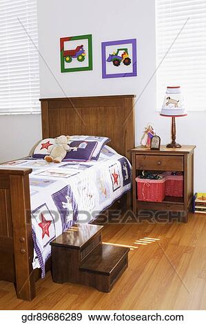 Interiors of a bedroom View Large Photo Image Stock Photo - Interiors of a bedroom. Fotosearch