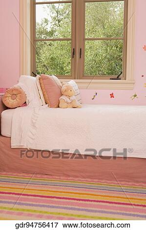 Stock Photo - Interiors of a bedroom. Fotosearch