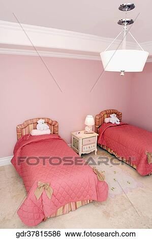 Interiors of a bedroom View Large Photo Image Stock Photograph - Interiors of a bedroom. Fotosearch