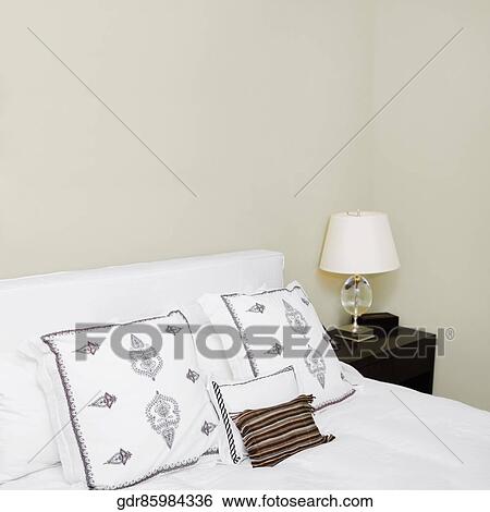 Interiors of a bedroom View Large Photo Image Stock Photograph - Interiors of a bedroom. Fotosearch