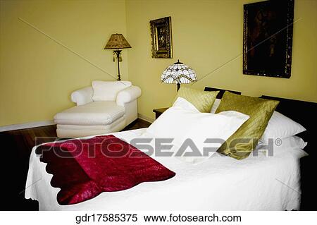 Interiors of a bedroom View Large Photo Image Stock Photography - Interiors of a bedroom. Fotosearch