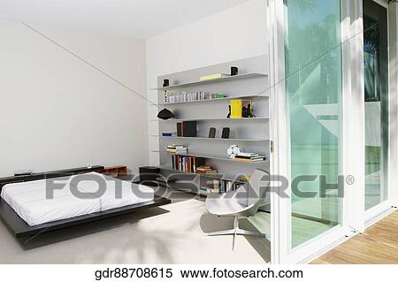 Interiors of a bedroom View Large Photo Image Stock Photography - Interiors of a bedroom. Fotosearch