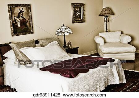 Interiors of a bedroom View Large Photo Image Stock Photography - Interiors of a bedroom. Fotosearch