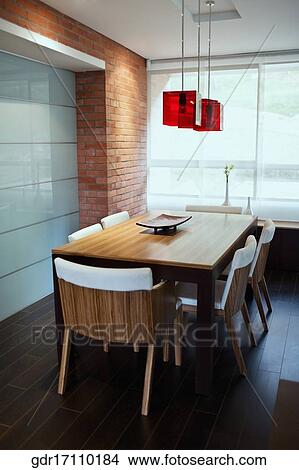 Interiors of a dining room View Large Photo Image Picture - Interiors of a dining room. Fotosearch