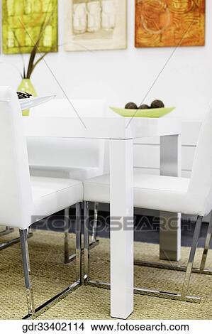 Interiors of a dining room View Large Photo Image Picture - Interiors of a dining room. Fotosearch