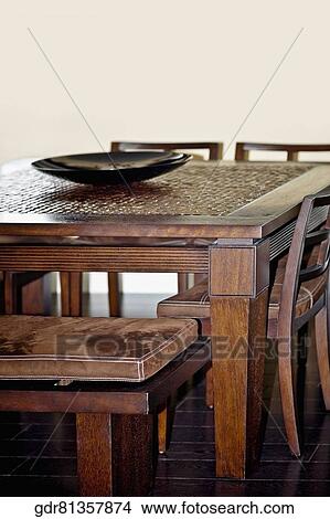 Picture - Interiors of a dining room. Fotosearch