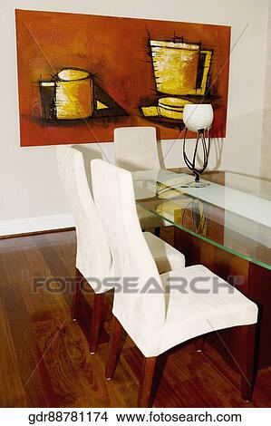 Interiors of a dining room View Large Photo Image Picture - Interiors of a dining room. Fotosearch