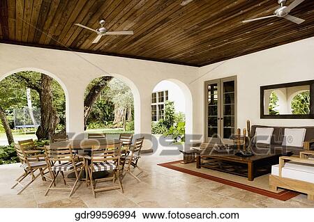 Interiors of a dining room View Large Photo Image Picture - Interiors of a dining room. Fotosearch