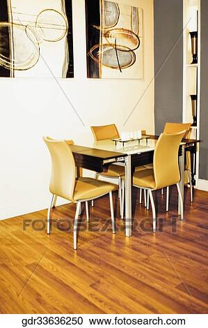 Interiors of a dining room View Large Photo Image Stock Image - Interiors of a dining room. Fotosearch