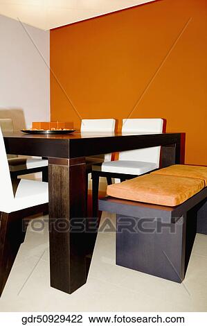 Interiors of a dining room View Large Photo Image Stock Image - Interiors of a dining room. Fotosearch