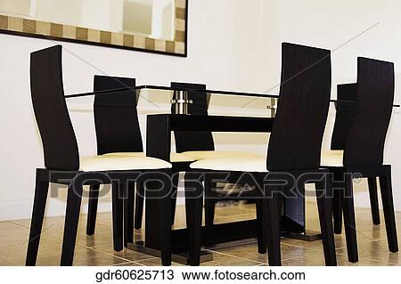 Interiors of a dining room View Large Photo Image Stock Image - Interiors of a dining room. Fotosearch