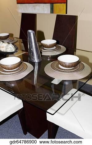 Interiors of a dining room View Large Photo Image Stock Image - Interiors of a dining room. Fotosearch
