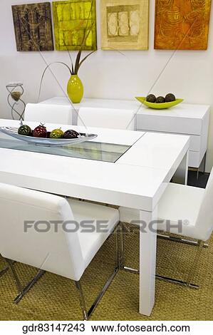 Interiors of a dining room View Large Photo Image Stock Image - Interiors of a dining room. Fotosearch
