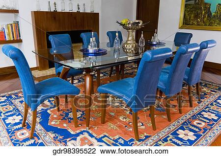 Interiors of a dining room View Large Photo Image Stock Image - Interiors of a dining room. Fotosearch