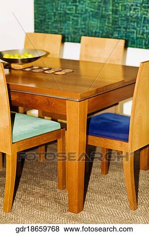Interiors of a dining room View Large Photo Image Stock Photo - Interiors of a dining room. Fotosearch