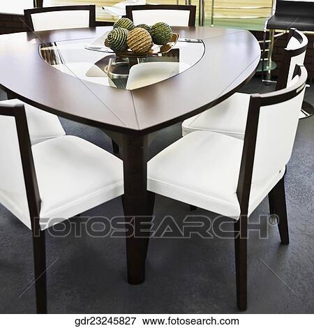 Interiors of a dining room View Large Photo Image Stock Photo - Interiors of a dining room. Fotosearch
