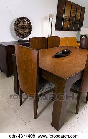 Stock Photo - Interiors of a dining room. Fotosearch