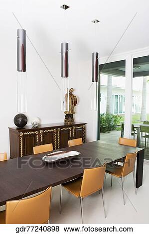 Stock Photo - Interiors of a dining room. Fotosearch