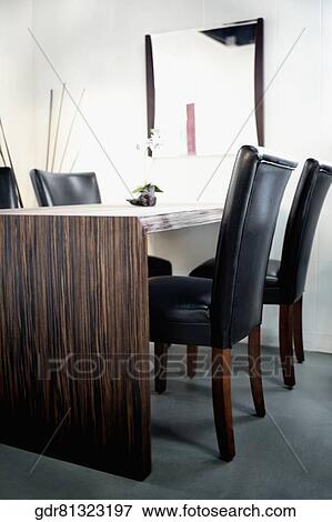 Interiors of a dining room View Large Photo Image Stock Photo - Interiors of a dining room. Fotosearch