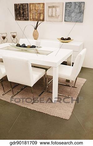 Interiors of a dining room View Large Photo Image Stock Photo - Interiors of a dining room. Fotosearch