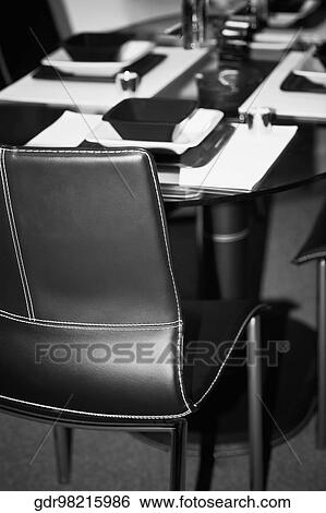 Interiors of a dining room View Large Photo Image Stock Photograph - Interiors of a dining room. Fotosearch