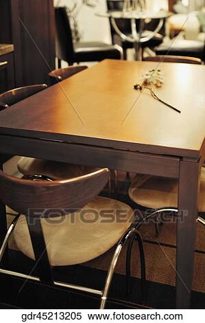 Interiors of a dining room View Large Photo Image Stock Photography - Interiors of a dining room. Fotosearch