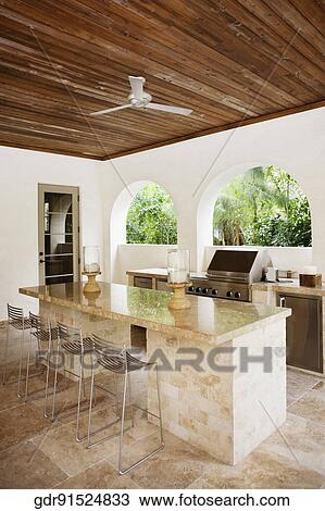 Interiors of a domestic kitchen View Large Photo Image Stock Image - Interiors of a domestic kitchen. Fotosearch