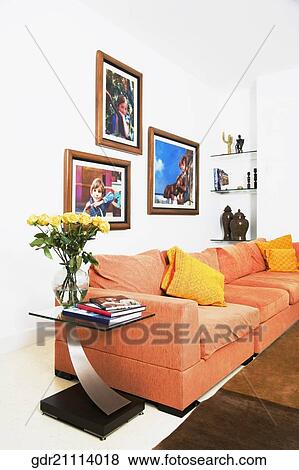 Interiors of a drawing room View Large Photo Image Stock Photo - Interiors of a drawing room. Fotosearch