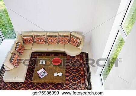 Interiors of a drawing room View Large Photo Image Stock Photo - Interiors of a drawing room. Fotosearch