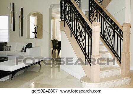 Interiors of a house View Large Photo Image Stock Photo - Interiors of a house. Fotosearch