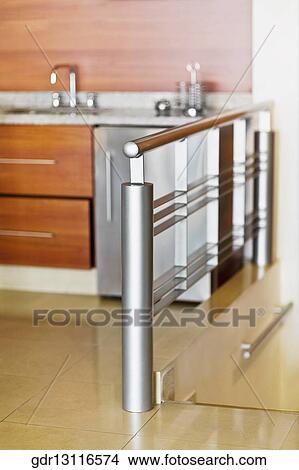 Interiors of a kitchen View Large Photo Image Picture - Interiors of a kitchen. Fotosearch