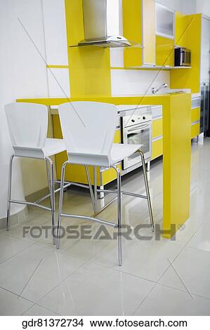 Picture - Interiors of a kitchen. Fotosearch