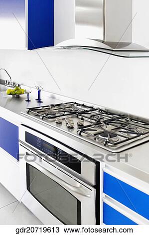 Interiors of a kitchen View Large Photo Image Stock Image - Interiors of a kitchen. Fotosearch