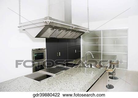Stock Image - Interiors of a kitchen. Fotosearch