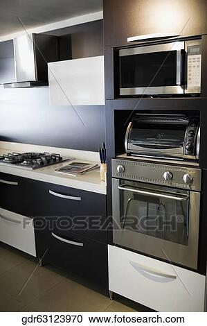 Interiors of a kitchen View Large Photo Image Stock Image - Interiors of a kitchen. Fotosearch