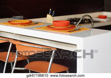 Interiors of a kitchen View Large Photo Image Stock Image - Interiors of a kitchen. Fotosearch